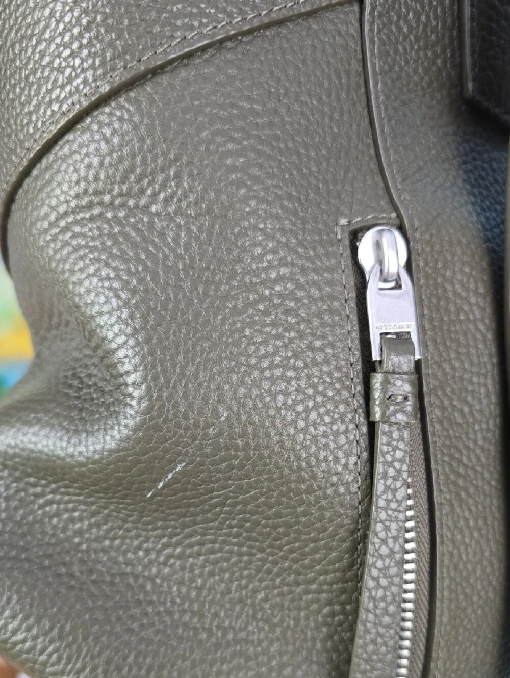 All Saints Anouck Sling Leather Backpack - Sycamore Green